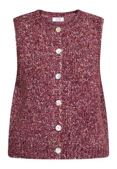 LOVE & DIVINE VEST, LOVE1658, BORDEAUX MEL.